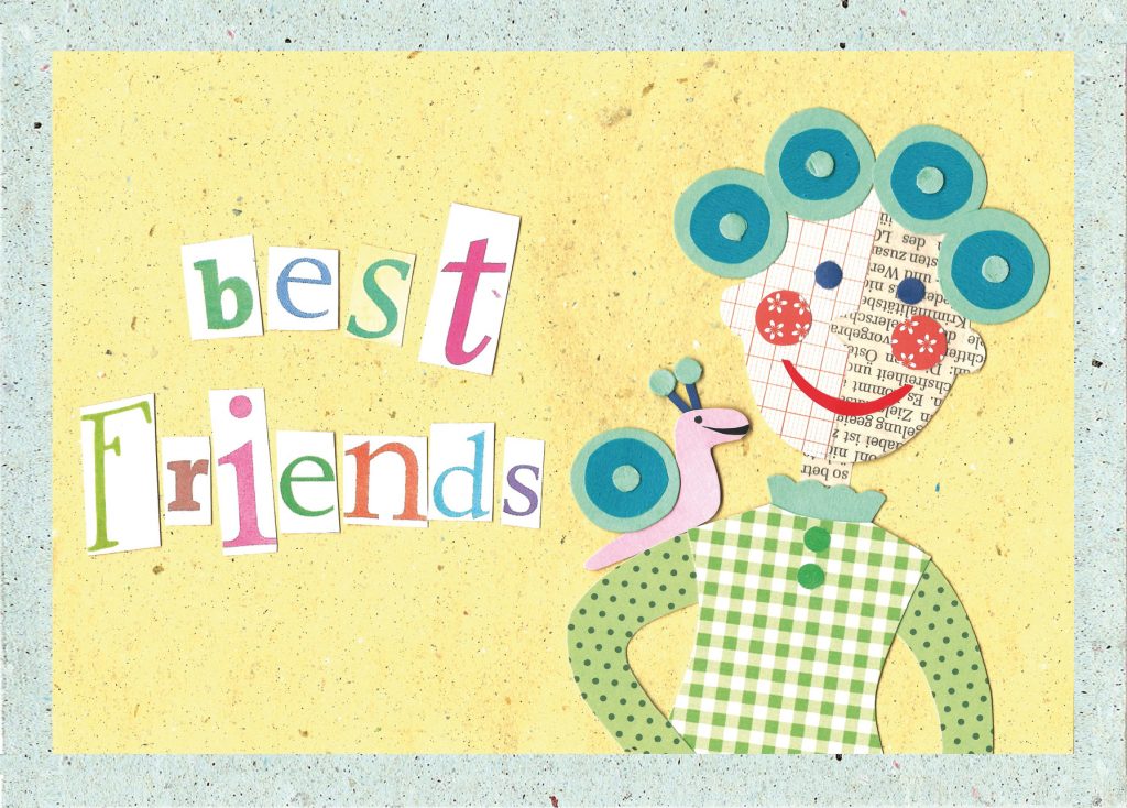Postkarte Best Friends